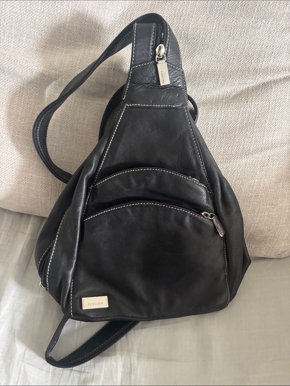 Perlina Leather Backpack